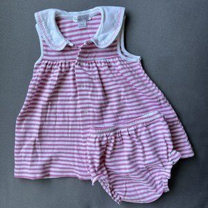Kissy Kissy 0-3 mos Nautical Dress w/ Bloomers (EUC)